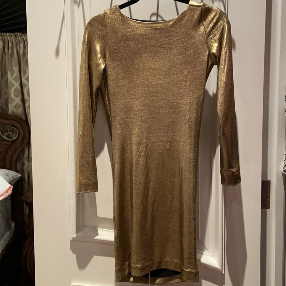 Gold house of CB dress! Gorgeous!